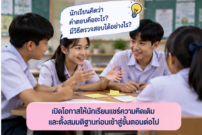 เปิดพื้นที่ให้นักเรียนแชร์ความคิดเดิม