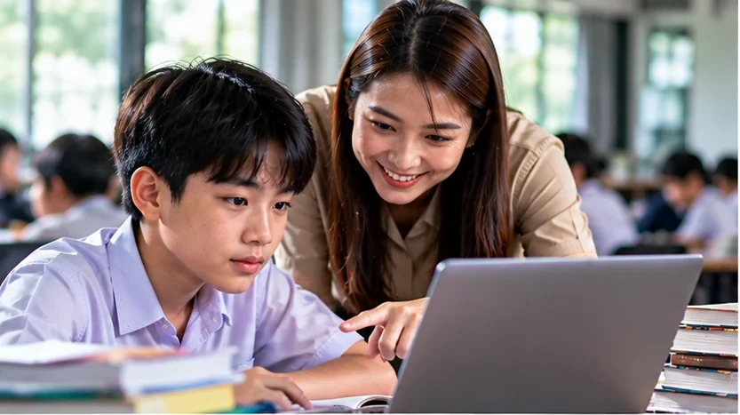 ครูช่วยนักเรียนตรวจสอบและคิดวิเคราะห์คำตอบจาก AI