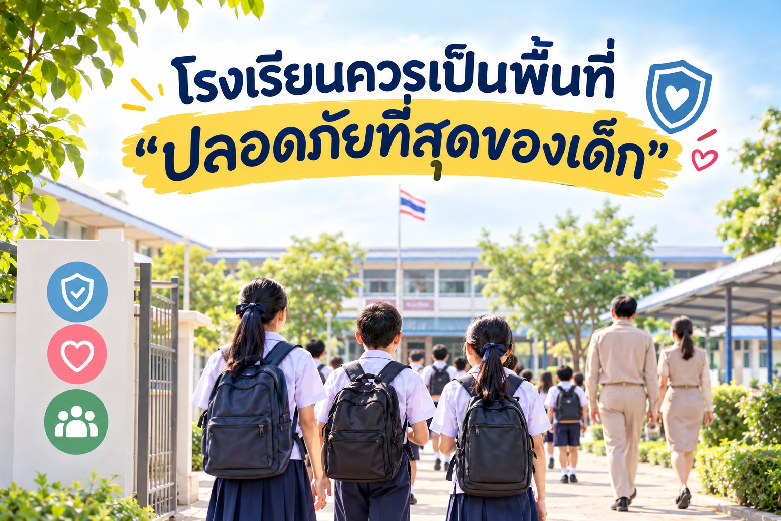 ความปลอดภัยในโรงเรียนถูกจับตาอีกครั้ง หลังเหตุรุนแรงในนนทบุรี-กำแพงเพชร