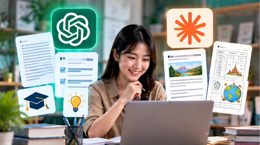 ครูใช้ AI ช่วยคิดกิจกรรมและสื่อการเรียนรู้