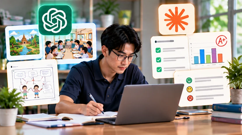 ครูใช้ AI ประเมินและพัฒนาการเรียนรู้