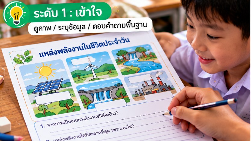 ตัวอย่างใบงานและกิจกรรมที่ออกแบบด้วย ChatGPT