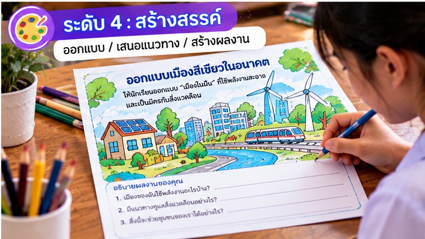 ตัวอย่างใบงานและกิจกรรมที่ออกแบบด้วย ChatGPT