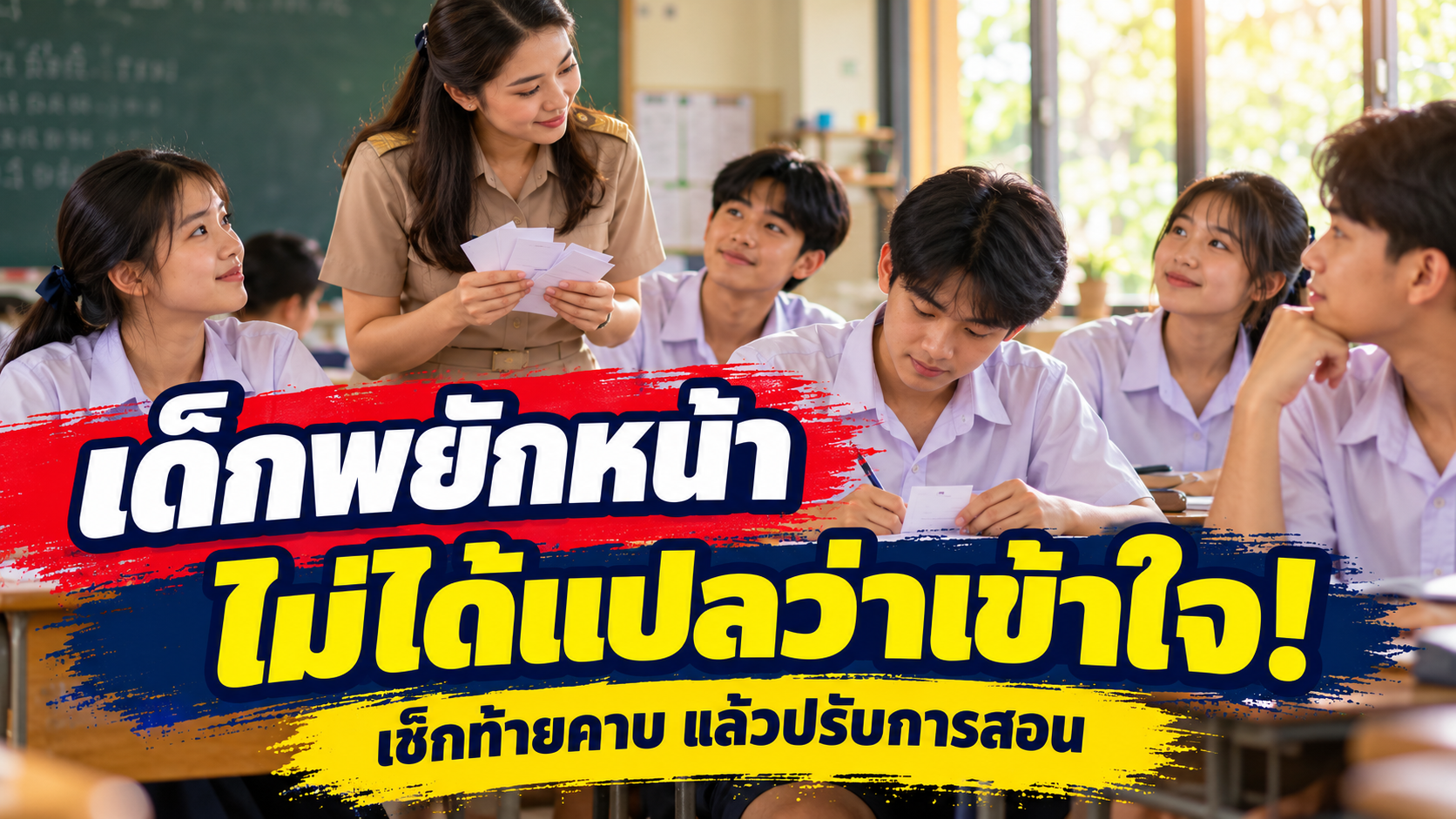 เด็กพยักหน้า ไม่ได้แปลว่าเข้าใจ!