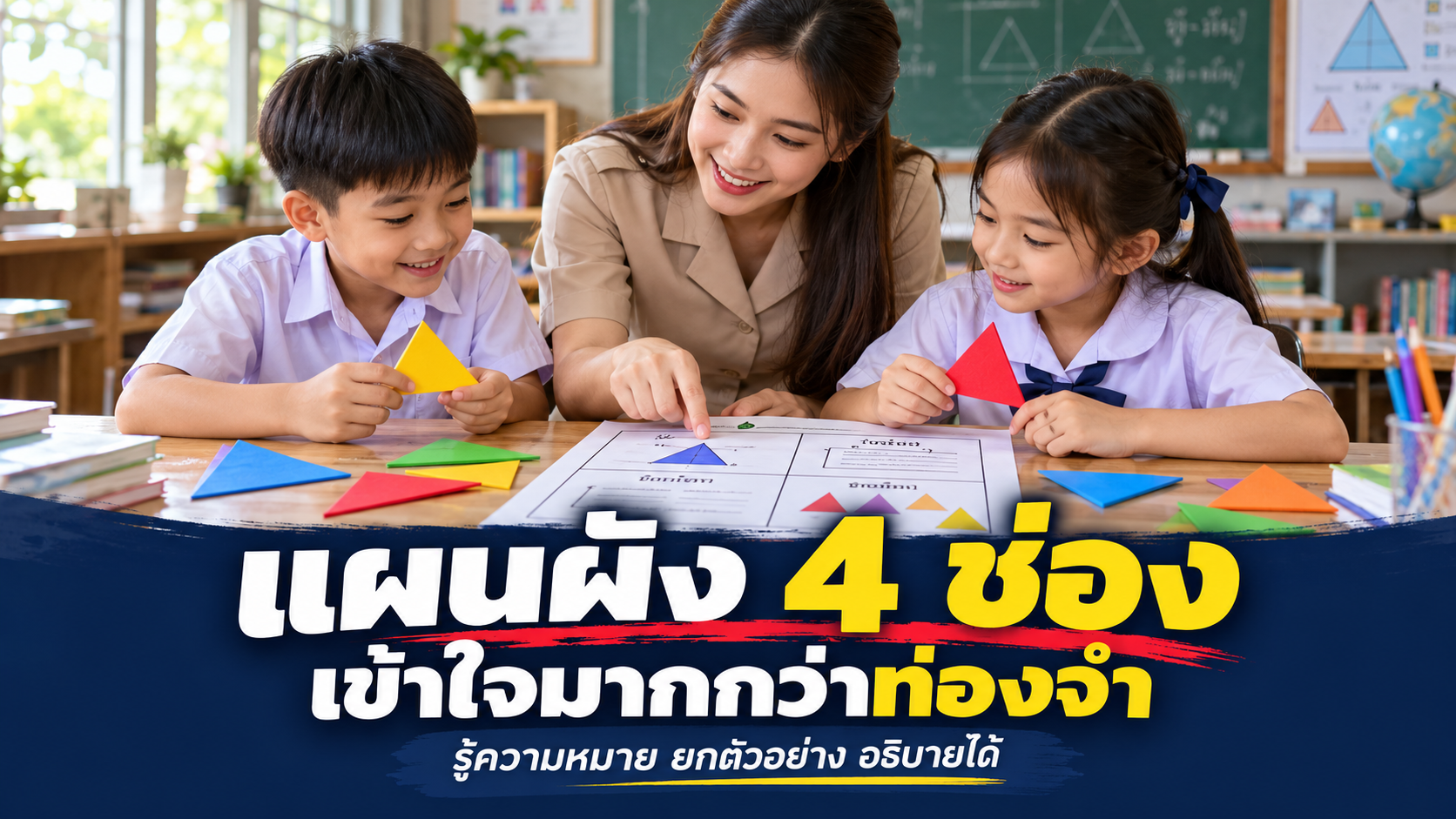 แผนผัง 4 ช่อง เข้าใจมากกว่าท่องจำ