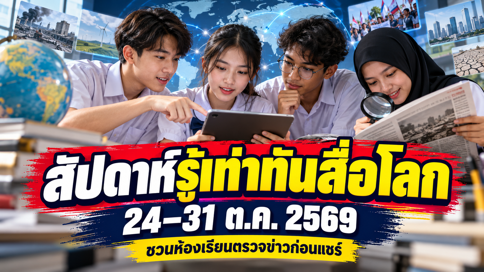 สัปดาห์รู้เท่าทันสื่อโลก 24–31 ต.ค. 2569