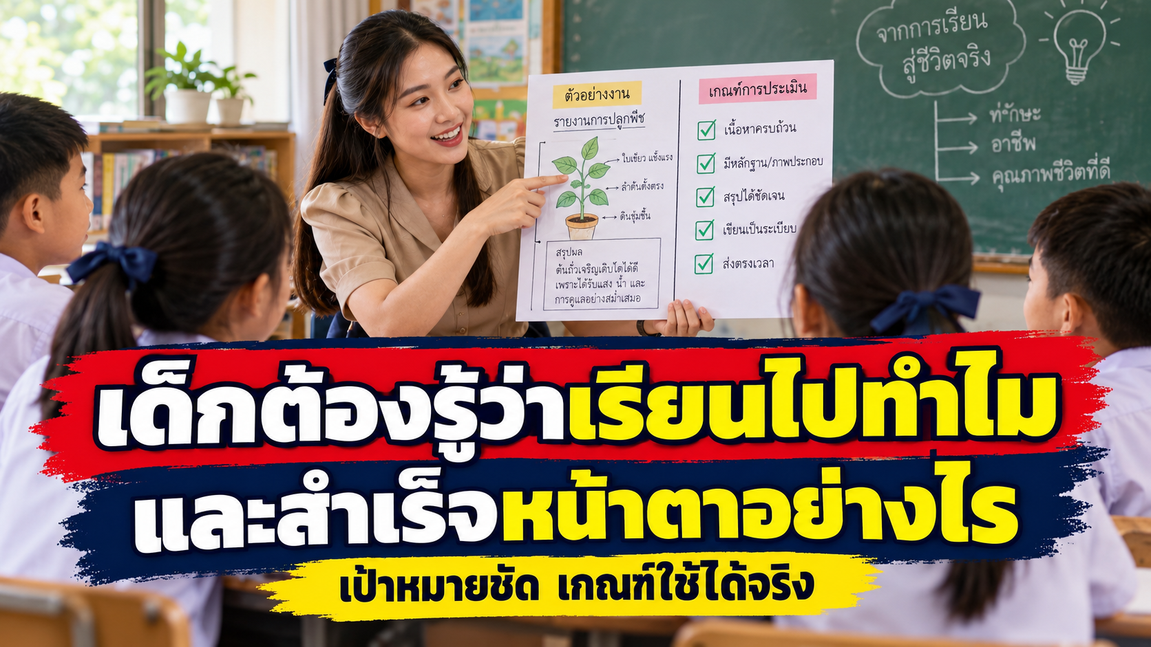 เด็กต้องรู้ว่าเรียนไปทำไม และสำเร็จหน้าตาอย่างไร