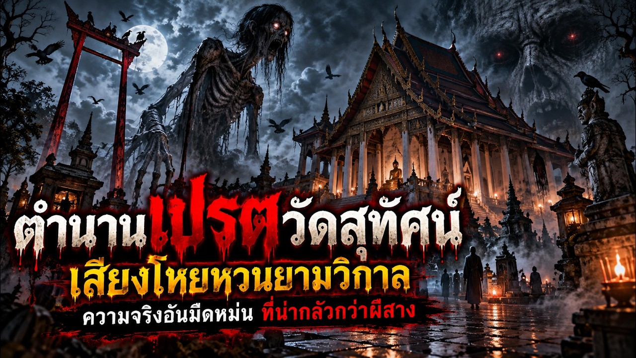 ตำนานเปรตวัดสุทัศน์ เสียงโหยหวนยามวิกาล และความจริงอันมืดหม่นที่น่ากลัวกว่าผีสาง