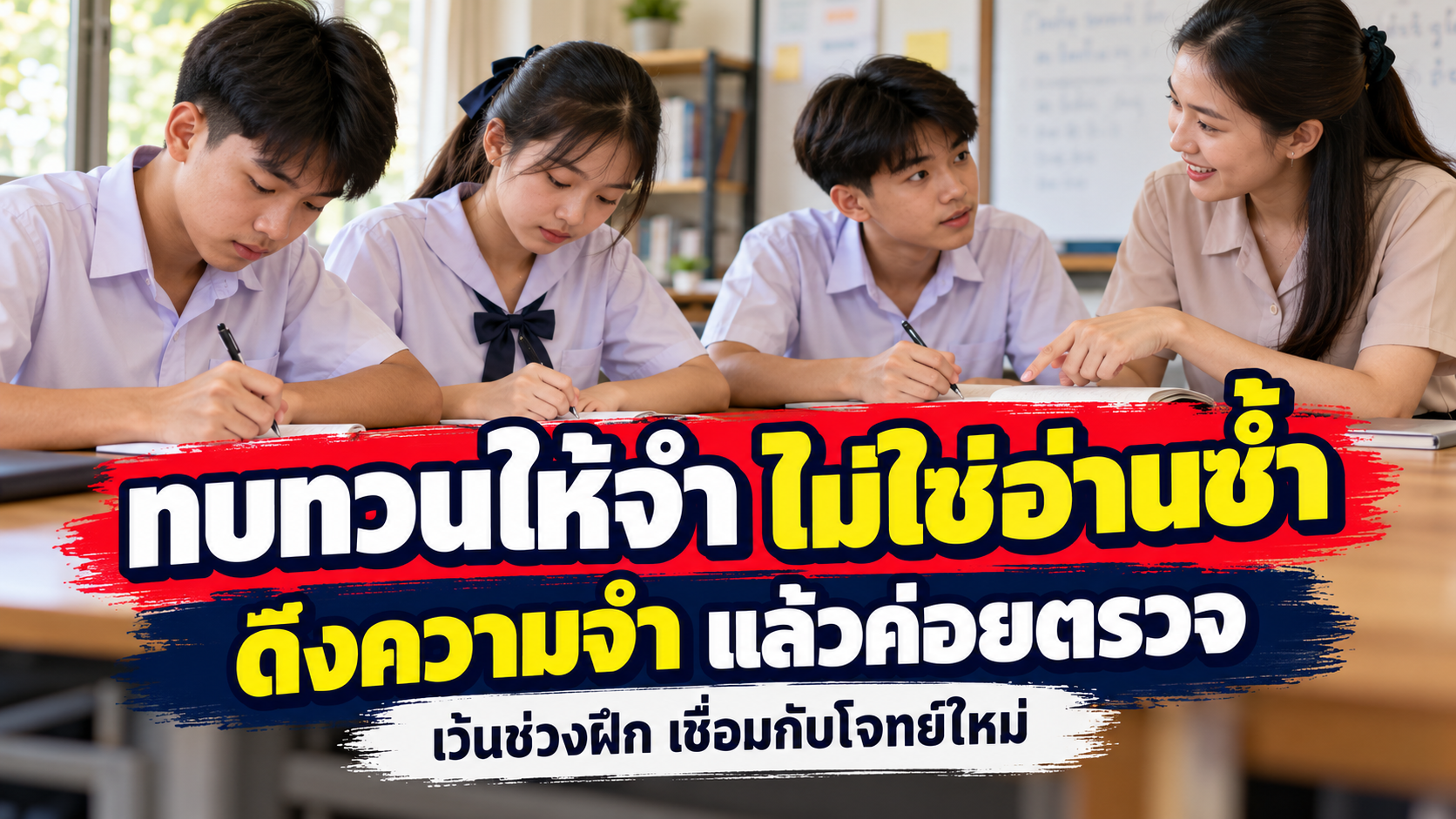 ทบทวนให้จำ ไม่ใช่แค่อ่านซ้ำ