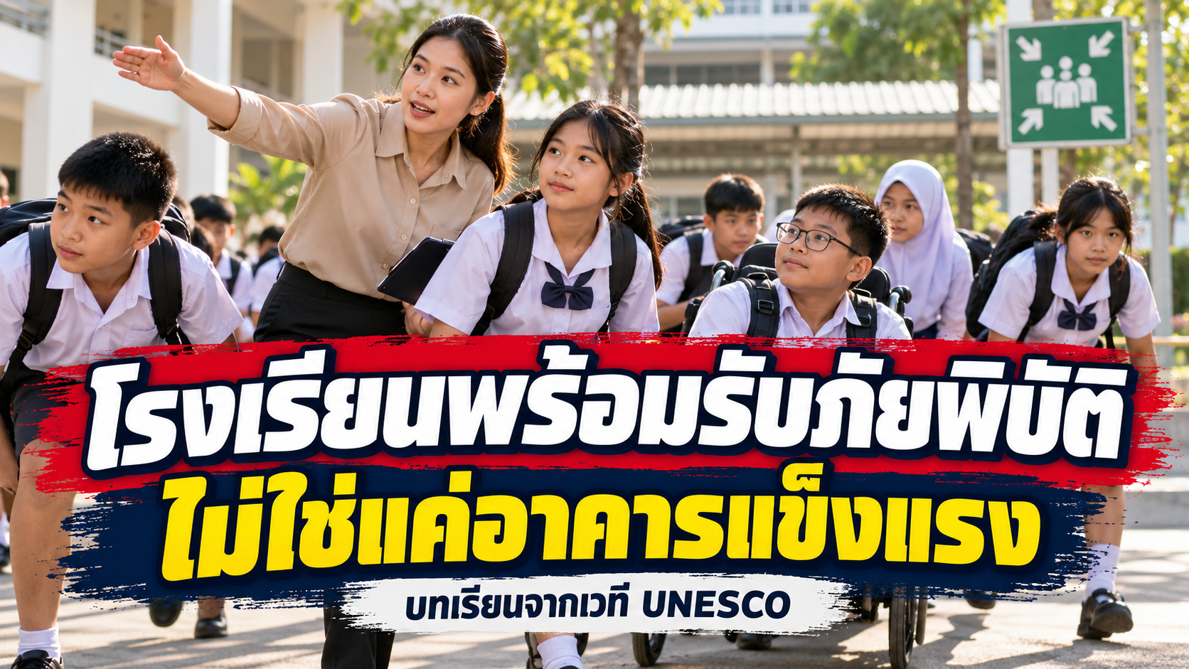 โรงเรียนพร้อมรับภัยพิบัติ ไม่ใช่แค่อาคารแข็งแรง