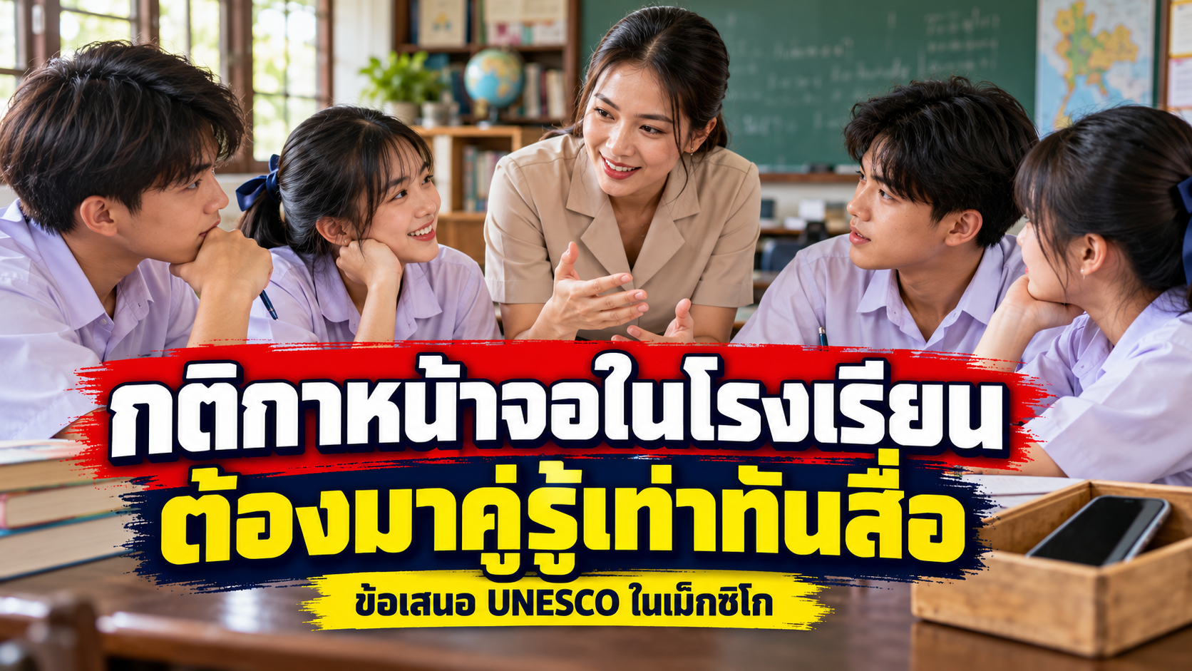 กติกาหน้าจอในโรงเรียน ต้องมาคู่รู้เท่าทันสื่อ